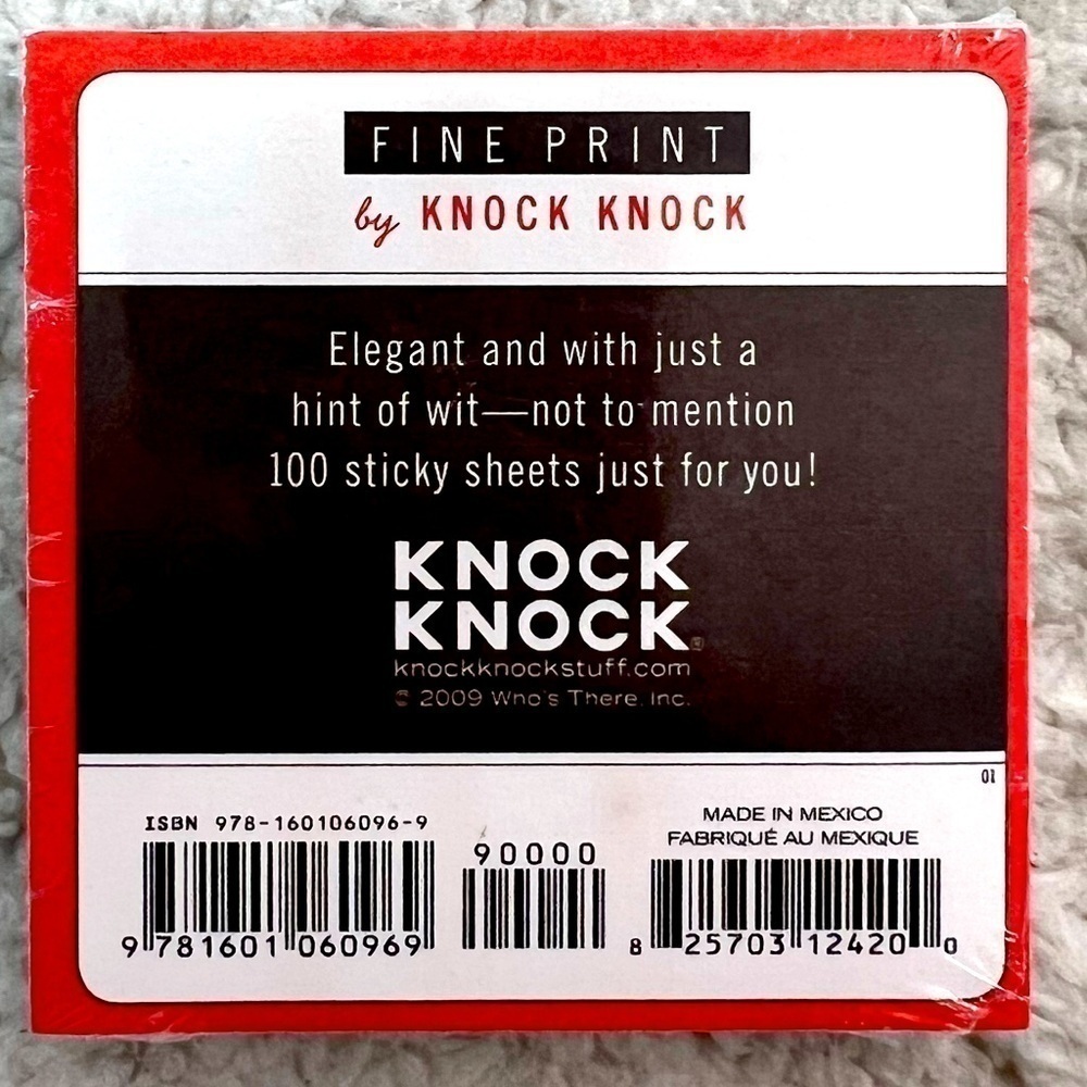 Knock Knock “Random Notes” List Notepad + “And Furthermore” Sticky Notepad - Picture 7 of 7